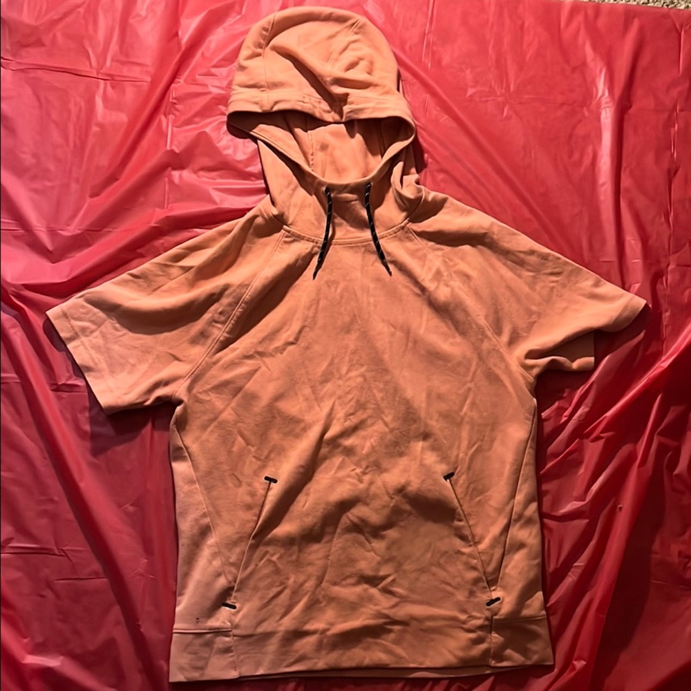 Old Navy Orange Short Sleeve Hoodie
